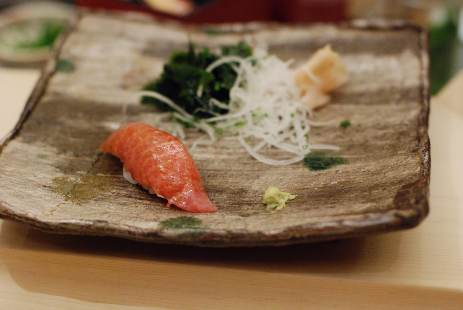 Sushi im Kyubey Ginza.