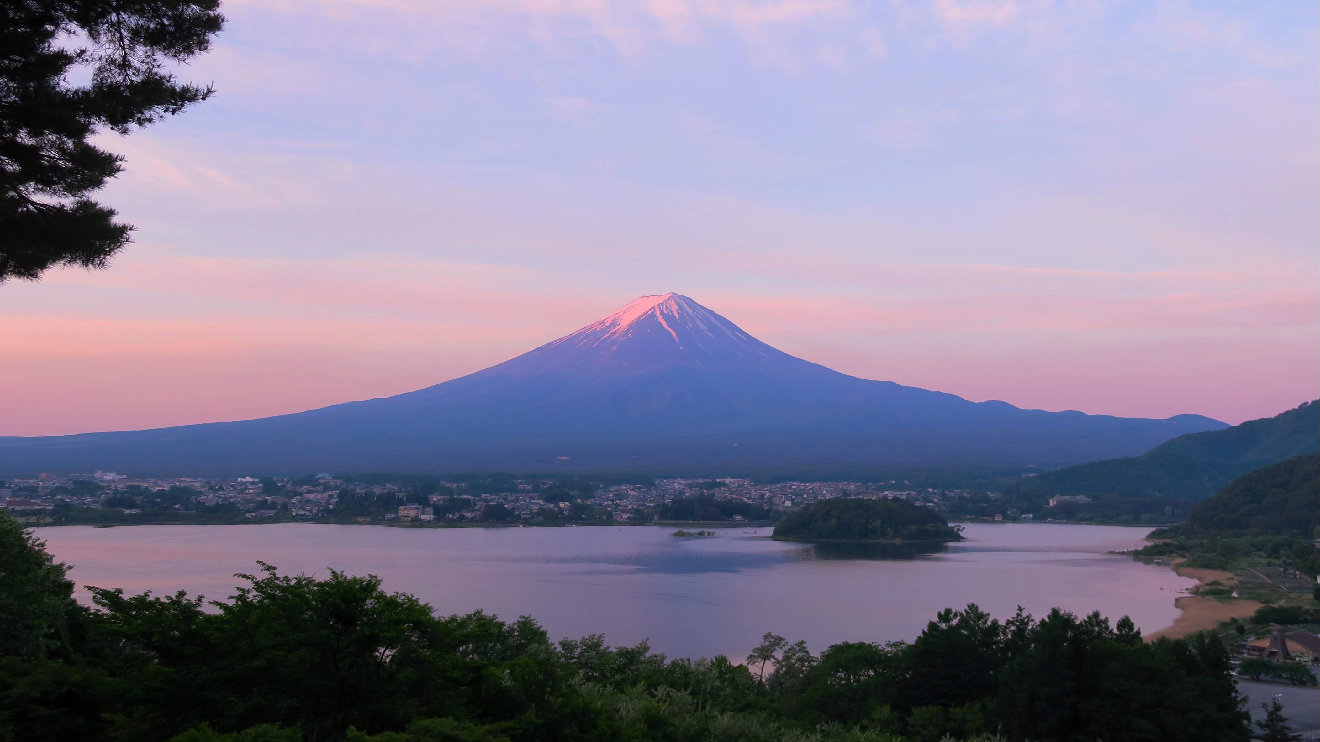 Morgenröte beim Fuji.