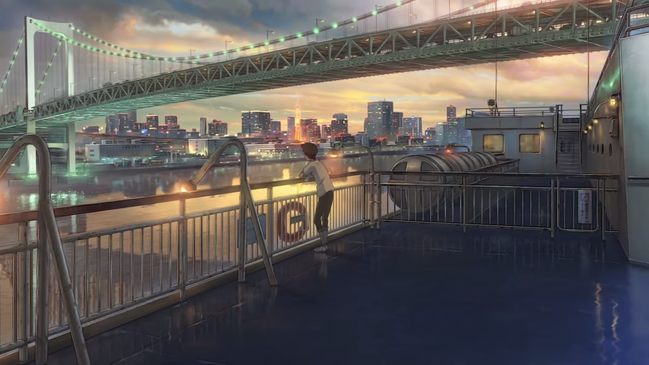 Die Rainbow Bridge: Eine Szene aus dem Trailer von "Tenki no ko".