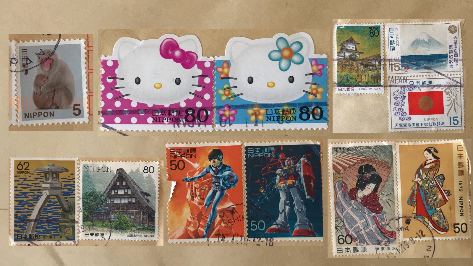 Von klassisch bis modern: Japans Briefmarken.