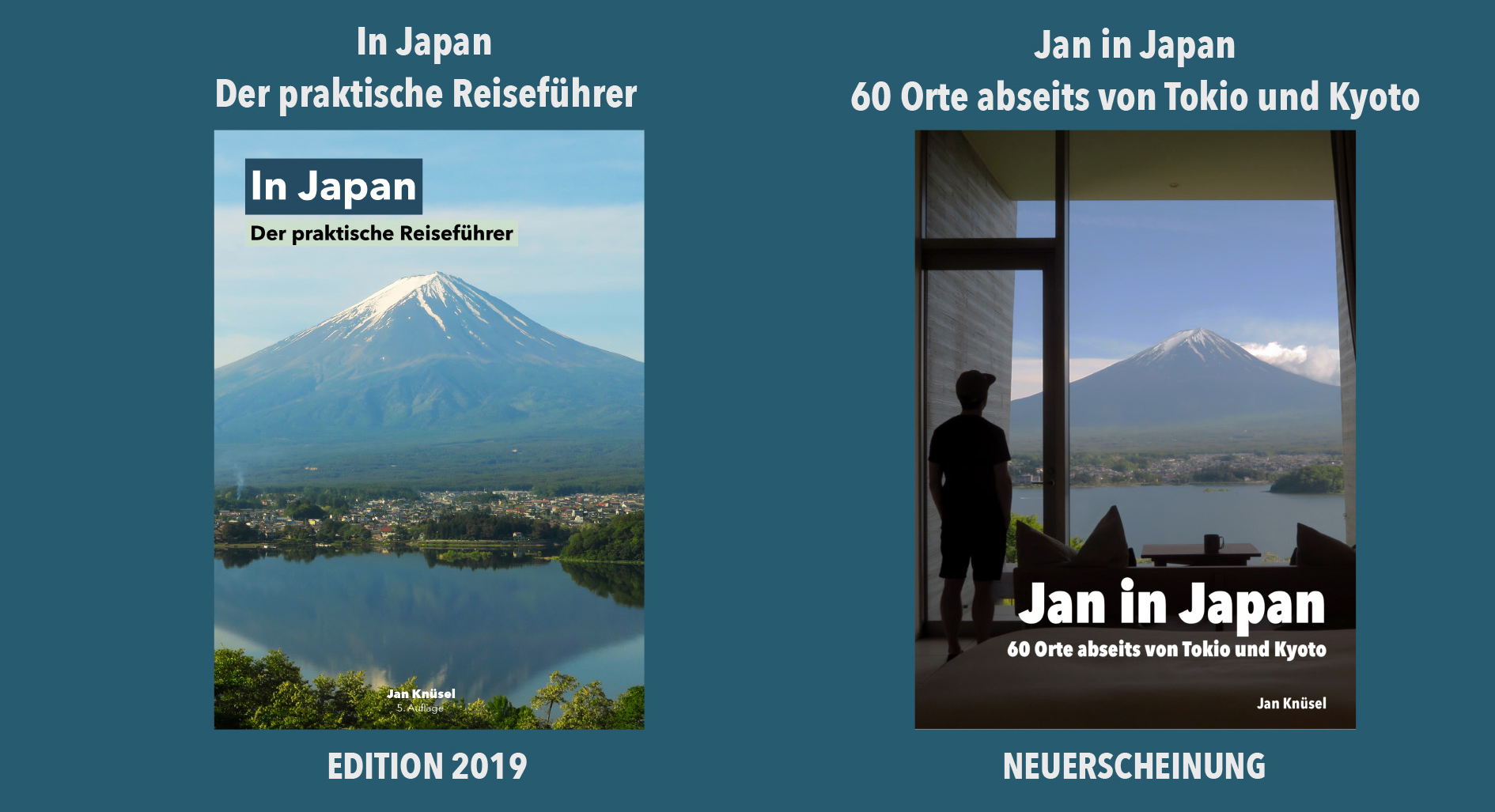 "In Japan" und "Jan in Japan": Zwei Japan-Reiseführer.