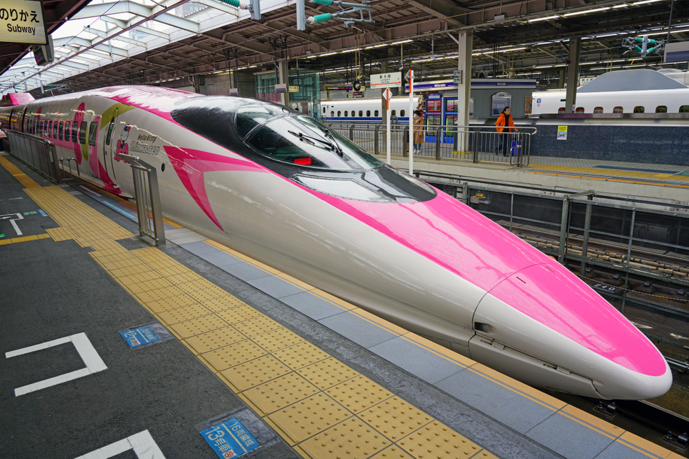 Der "Hello Kitty"-Shinkansen.
