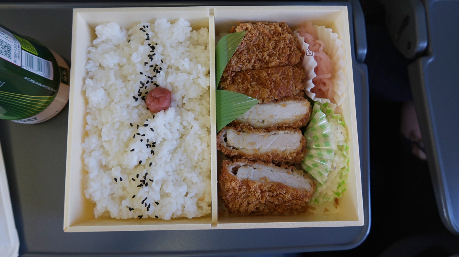 Essen im Shinkansen.