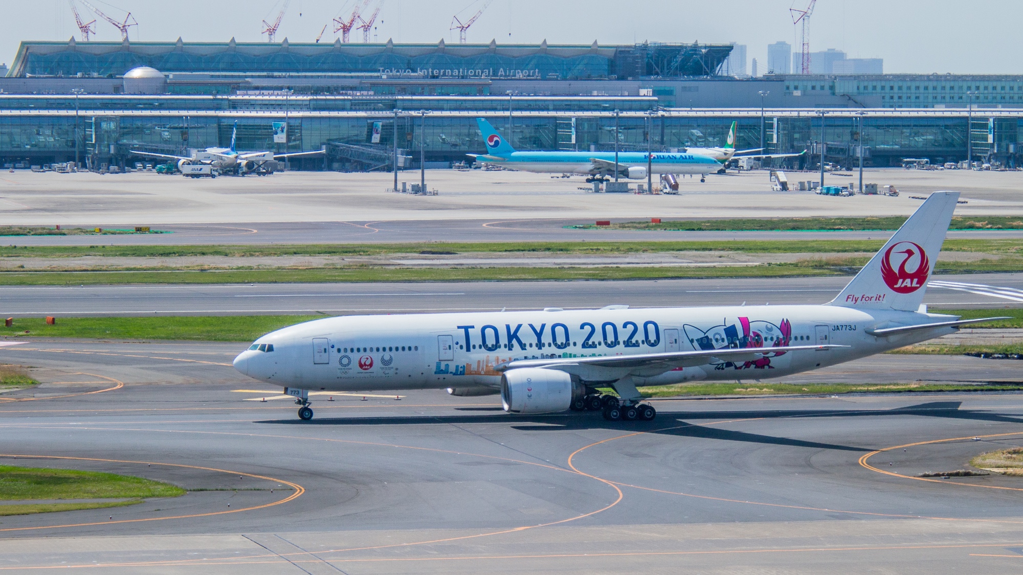 Bereit für Tokyo-2020: Eine Maschine von JAL.