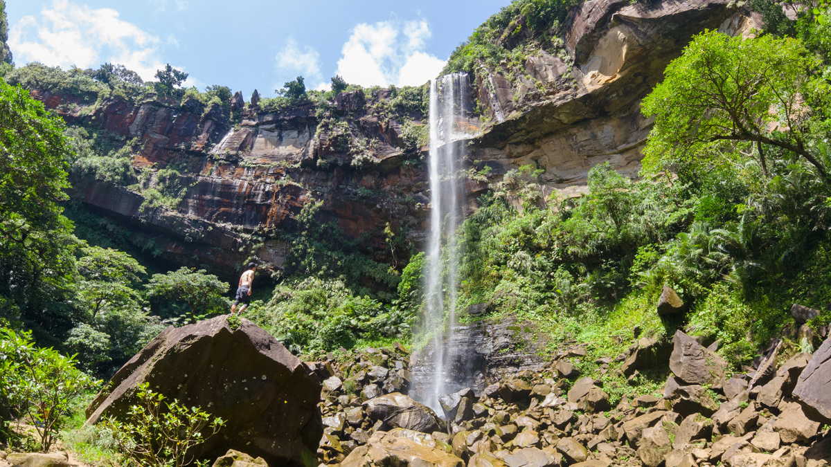 Der Pinaisara-Wasserfall.