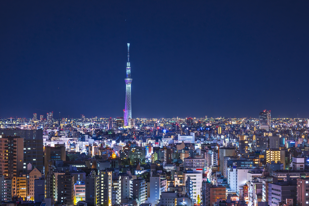 Ein Wahrzeichen von Tokio: Der 634 Meter hohe Skytree ist wieder offen.
