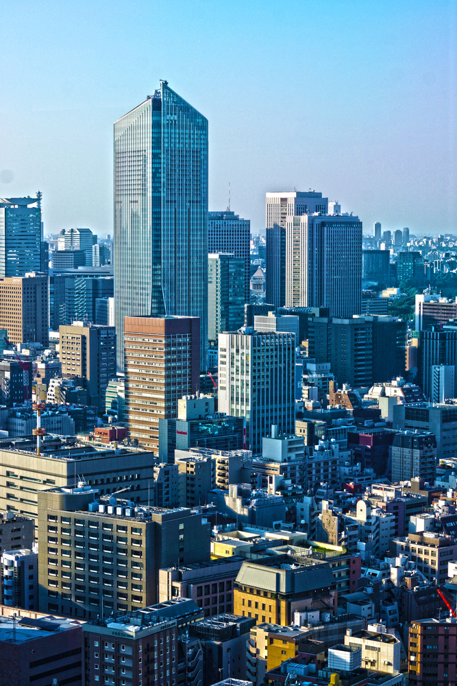Der höchste Wolkenkratzer von Tokio: Der Toranomon Hills Mori Tower.