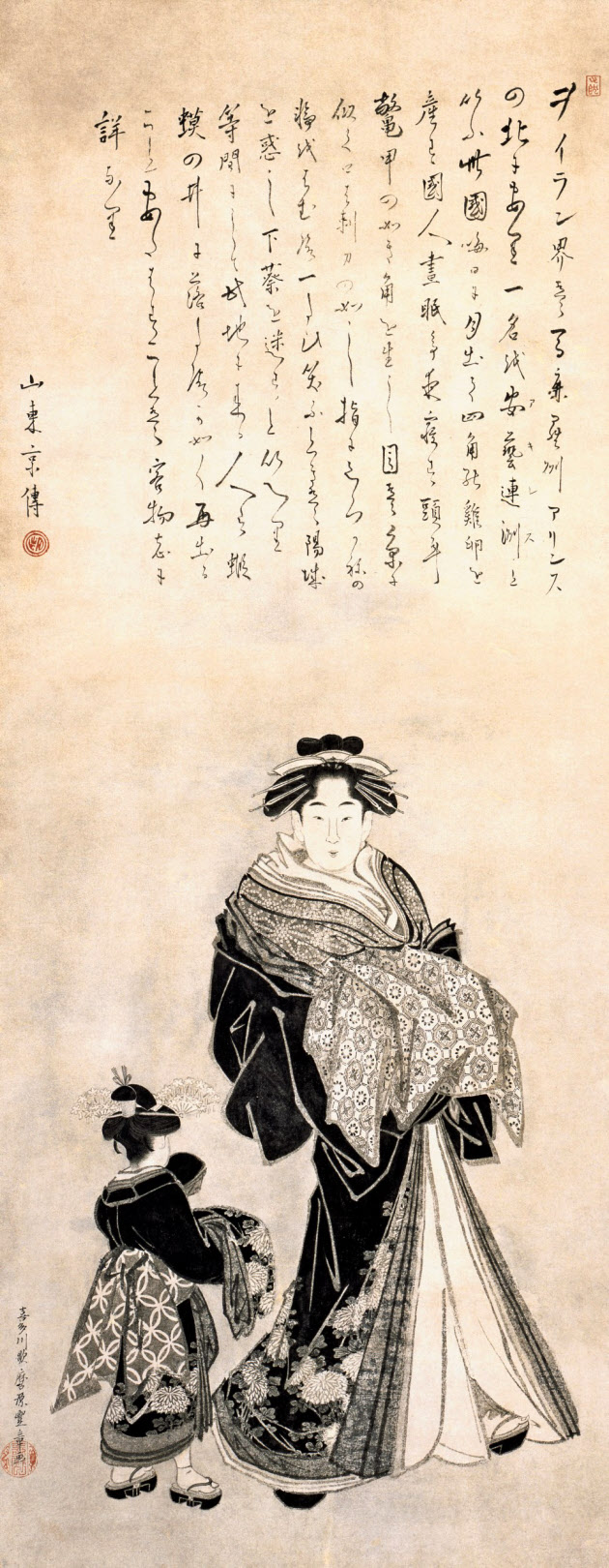 Ori­ran to Kamu­ro Zu: Das 2015 ent­deck­te Werk von Utamaro.