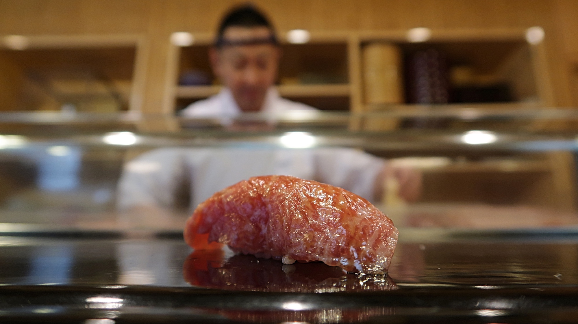 Toro (fettiger Thunfisch) bei Taihei-Sushi.