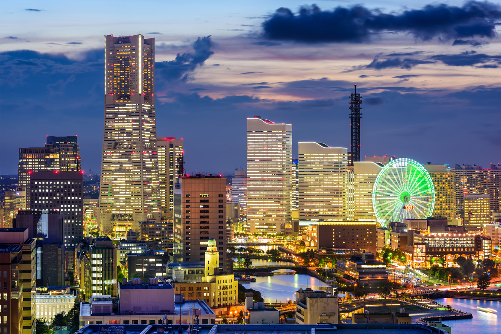 Einst der höchste Wolkenkratzer Japans: Der Landmark-Tower in Yokohama.
