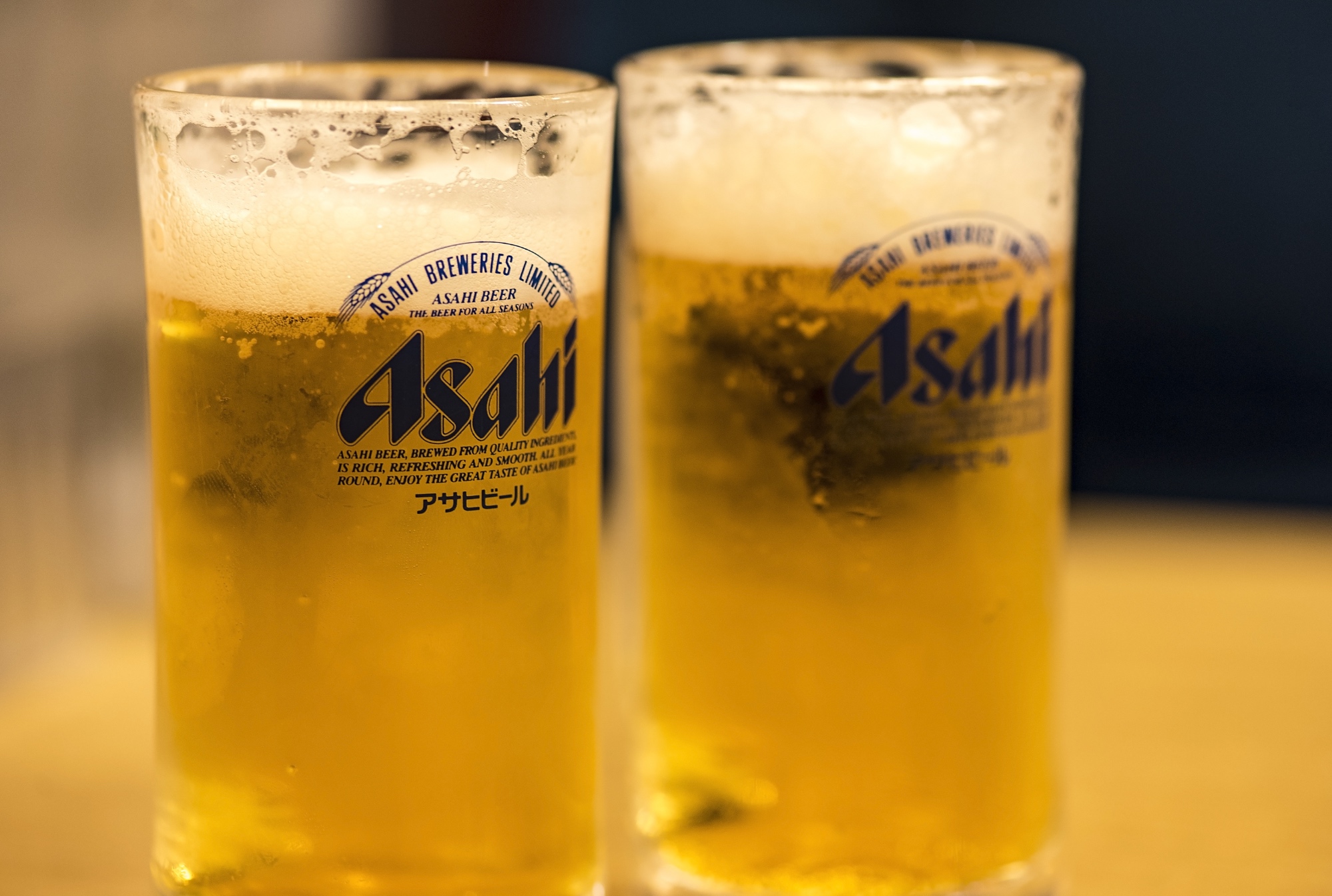 In eisgekühlten Gläsern: Bier vom Fass in Japan.