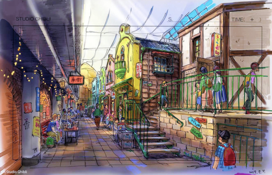 Eine kleine Ghibli-Stadt wird in diesem Areal entstehen.