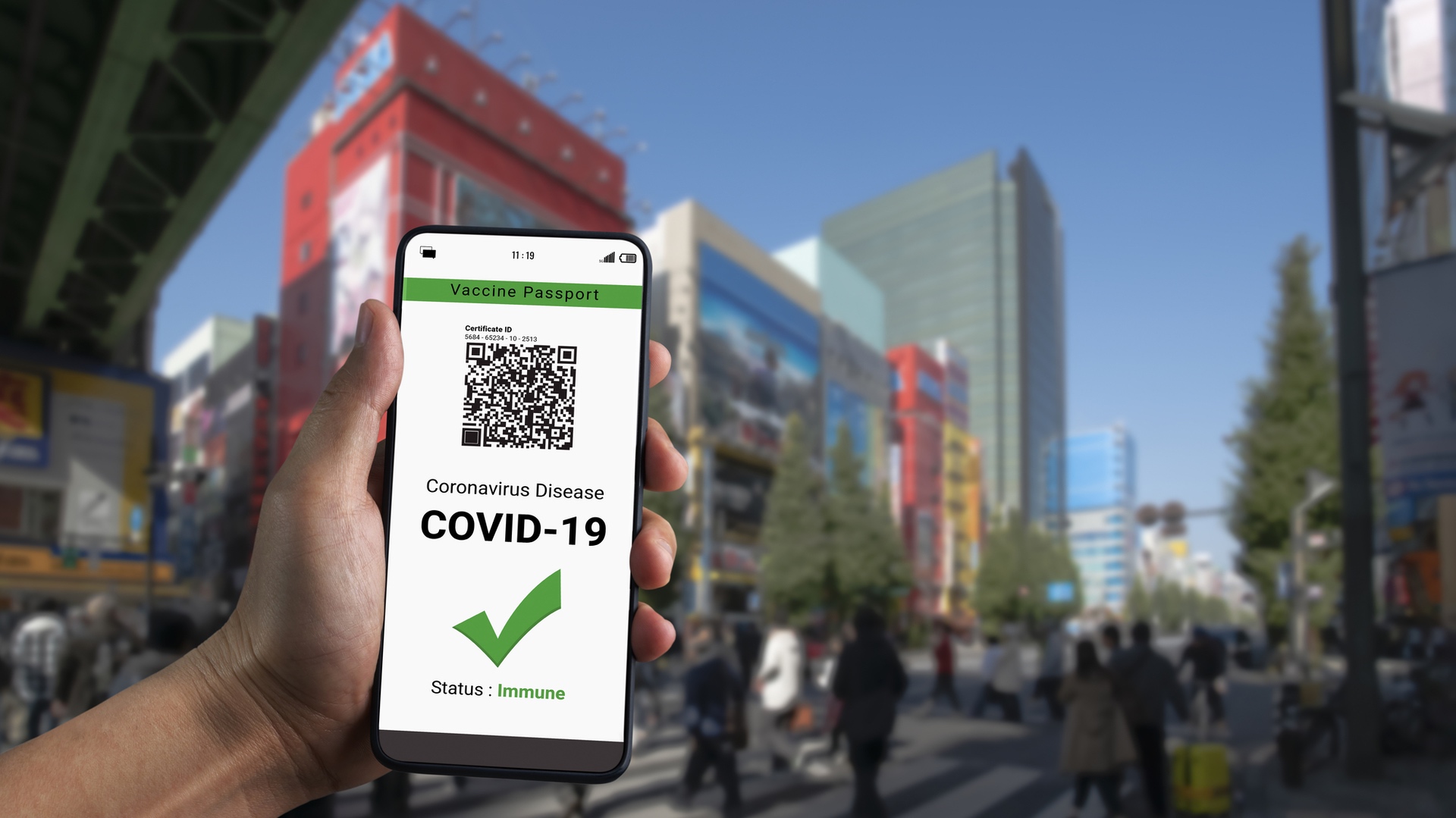 Auch Japan will bald ein digitales Covid-Zertifikat einführen.