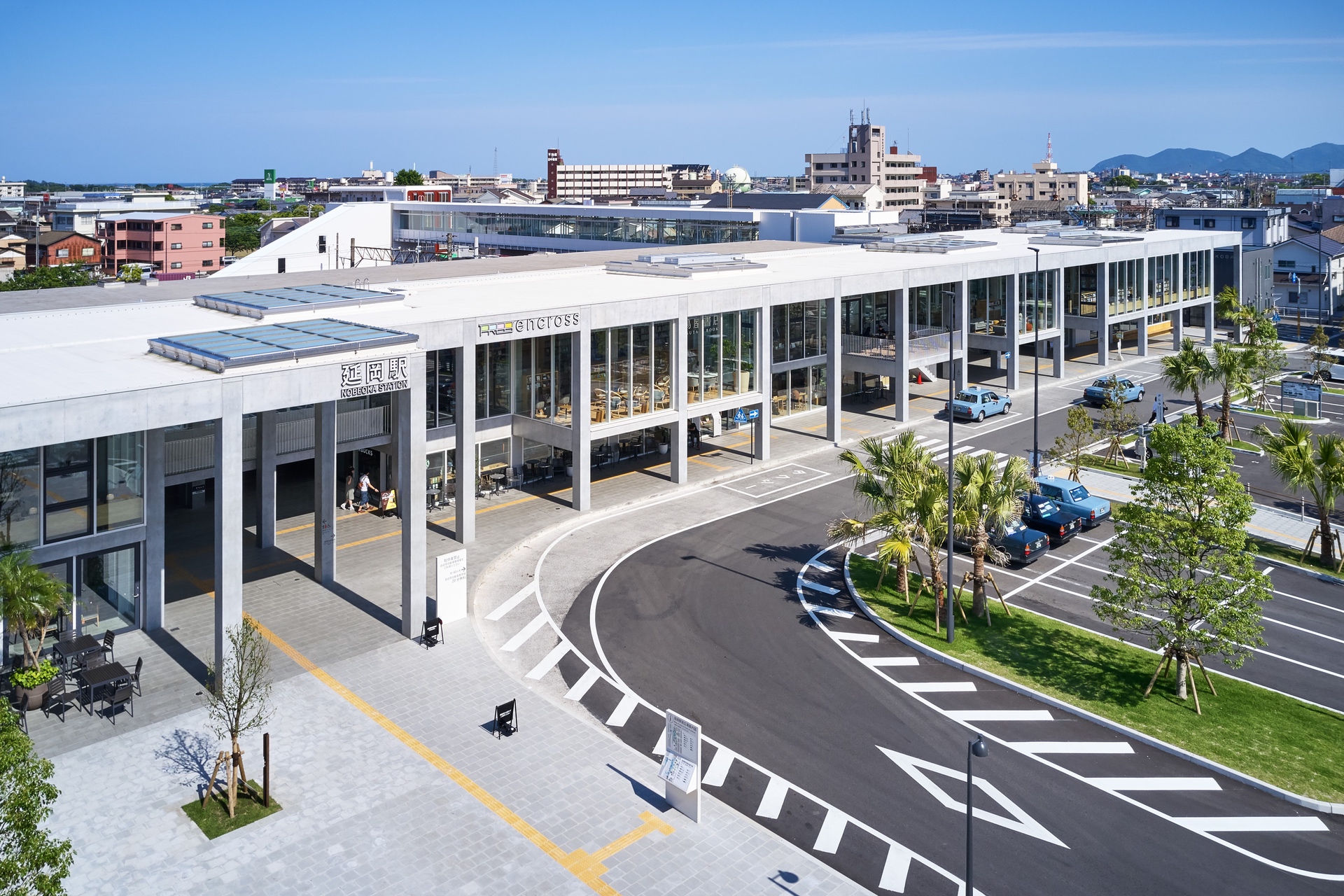 Das Encross-Are­al im Bahn­hof Nobeo­ka wur­de im April 2018 eröffnet.