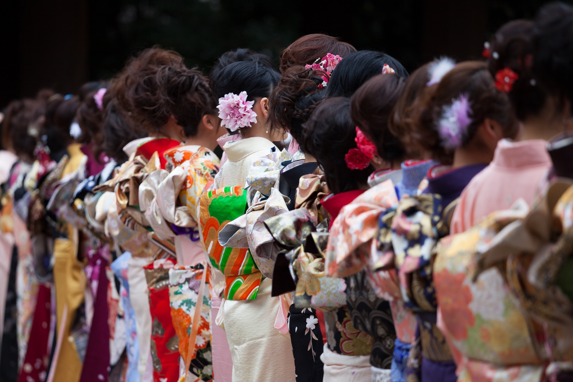 Eine Volljährigkeitsfeier in Japan.