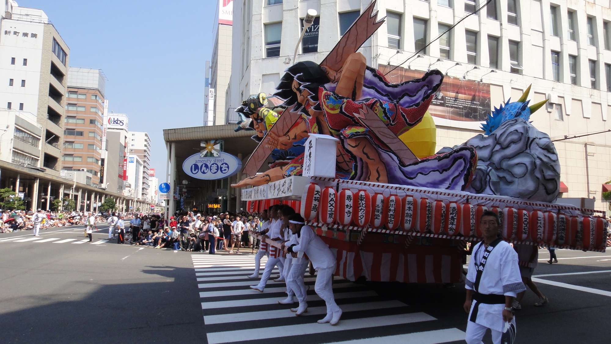 Das Aomori Nebuta Festival im Jahr 2018.