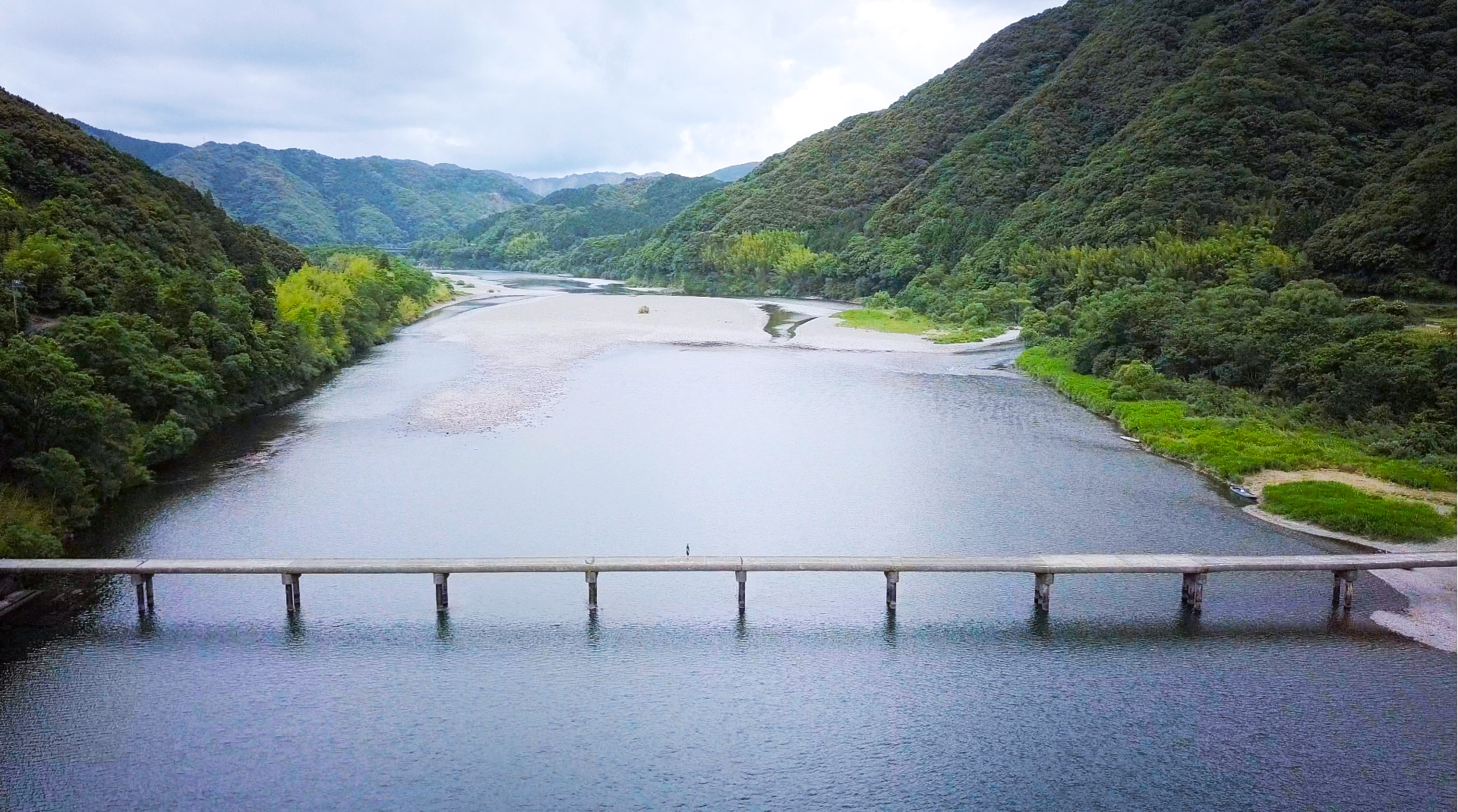 Der Shimanto-Fluss in Shikoku.