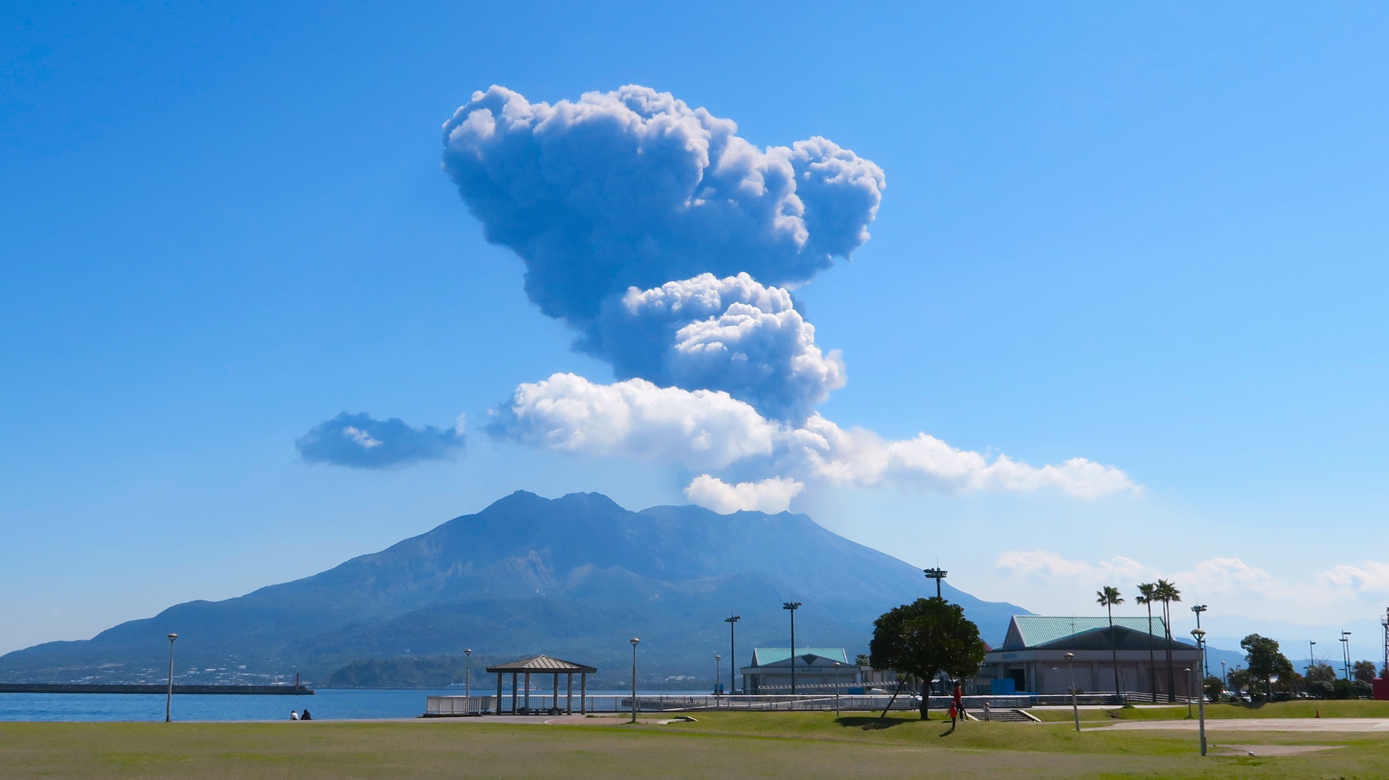 Sakurajima: Ein Vulkanausbruch im Jahr 2016.