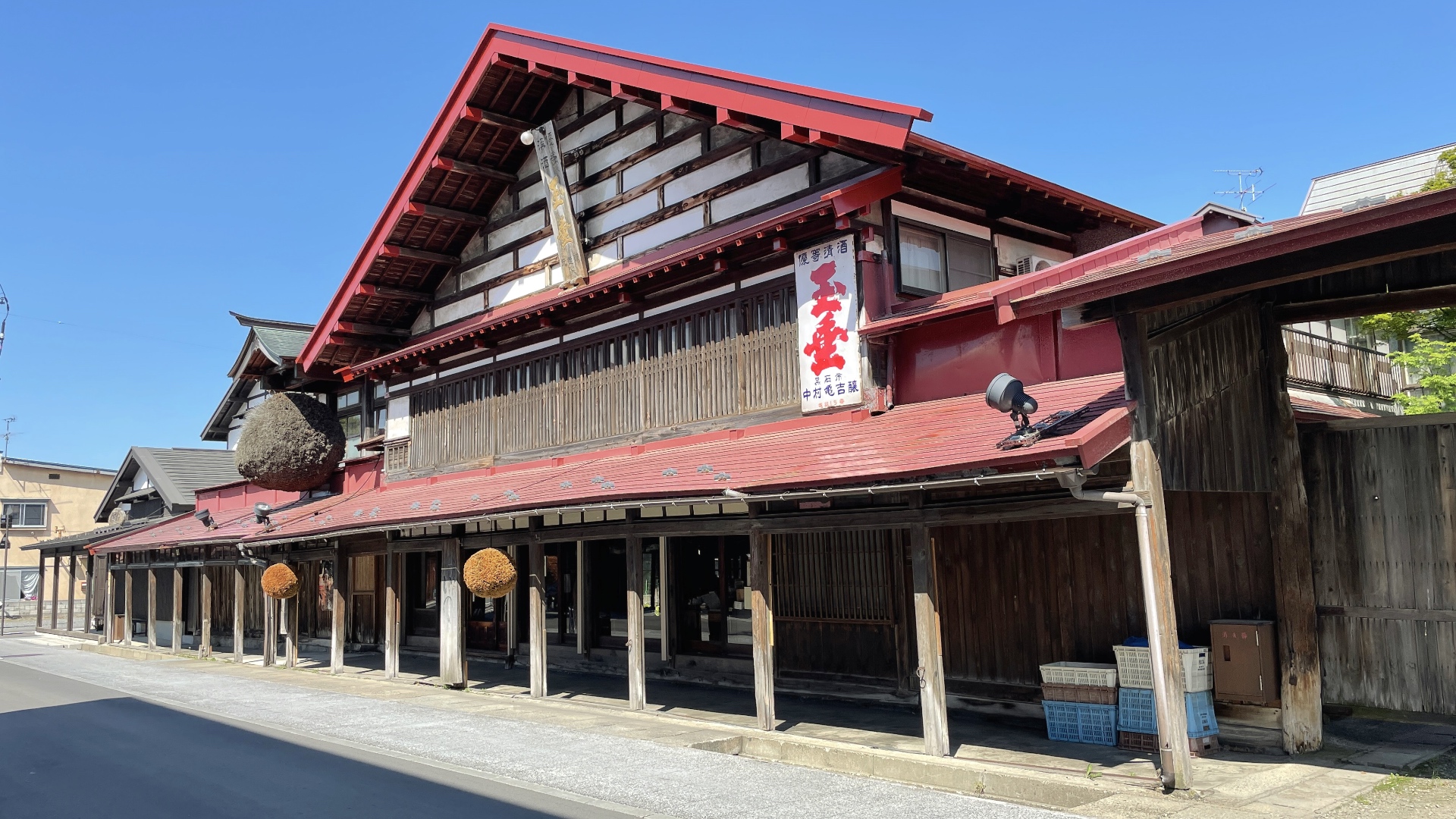 Eine Sake-Brauerei in Kuroishi.