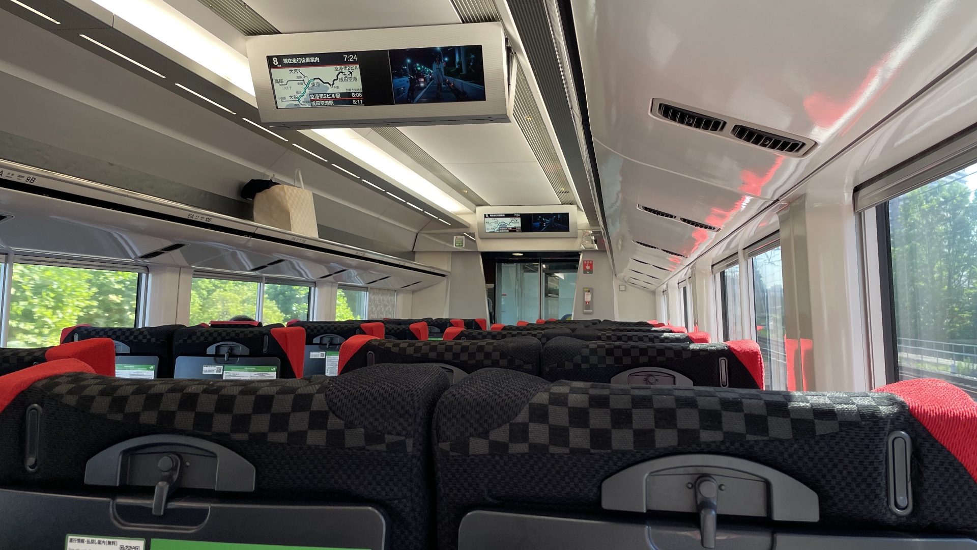 Kaum Passagiere: Der JR Narita Express im Juni 2022.