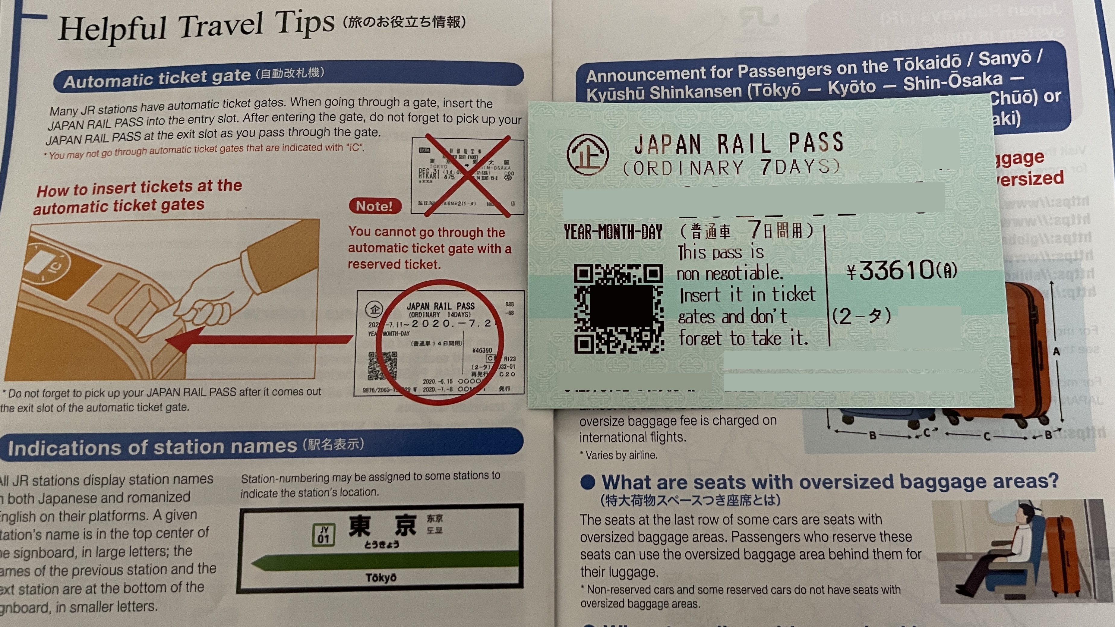 Der Japan Rail Pass hat neu die Form und Funktion einer gewöhnlichen Fahrkarte.