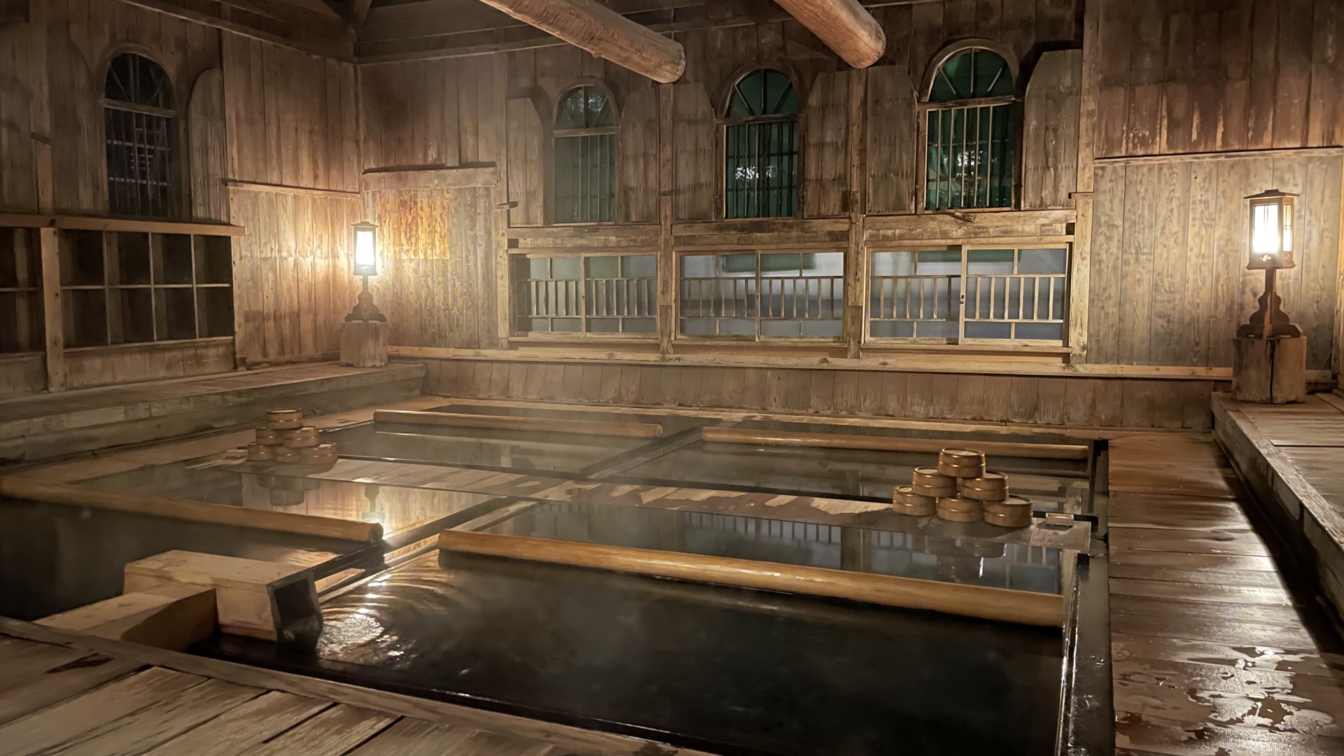 Das historische Badehaus von Hōshi-Onsen.