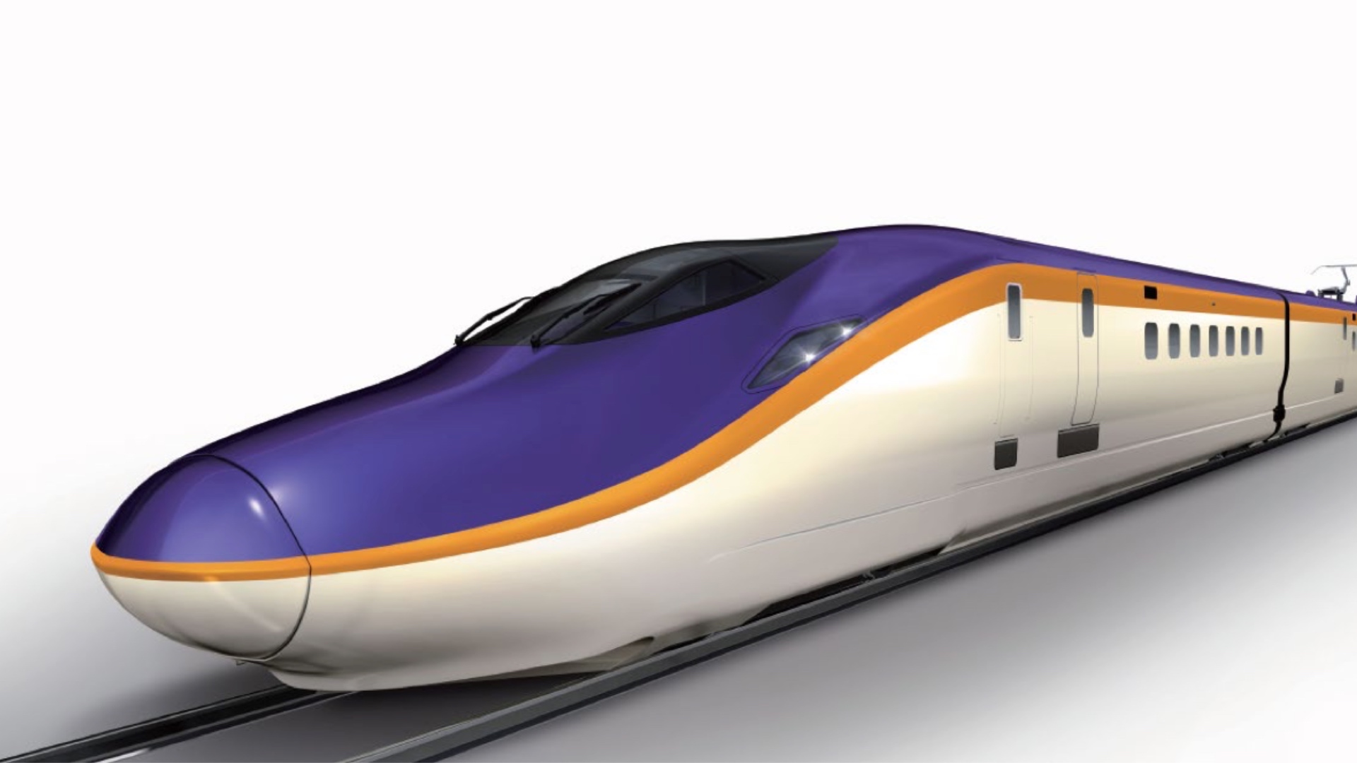 Eine Visualisierung des neuen Yamagata-Shinkansen E8.