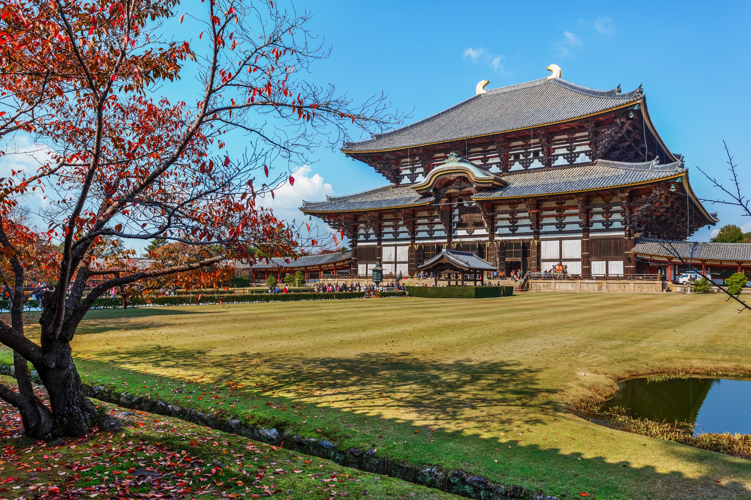 Das Wahrzeichen von Nara: Der Tempel Tōdaiji.