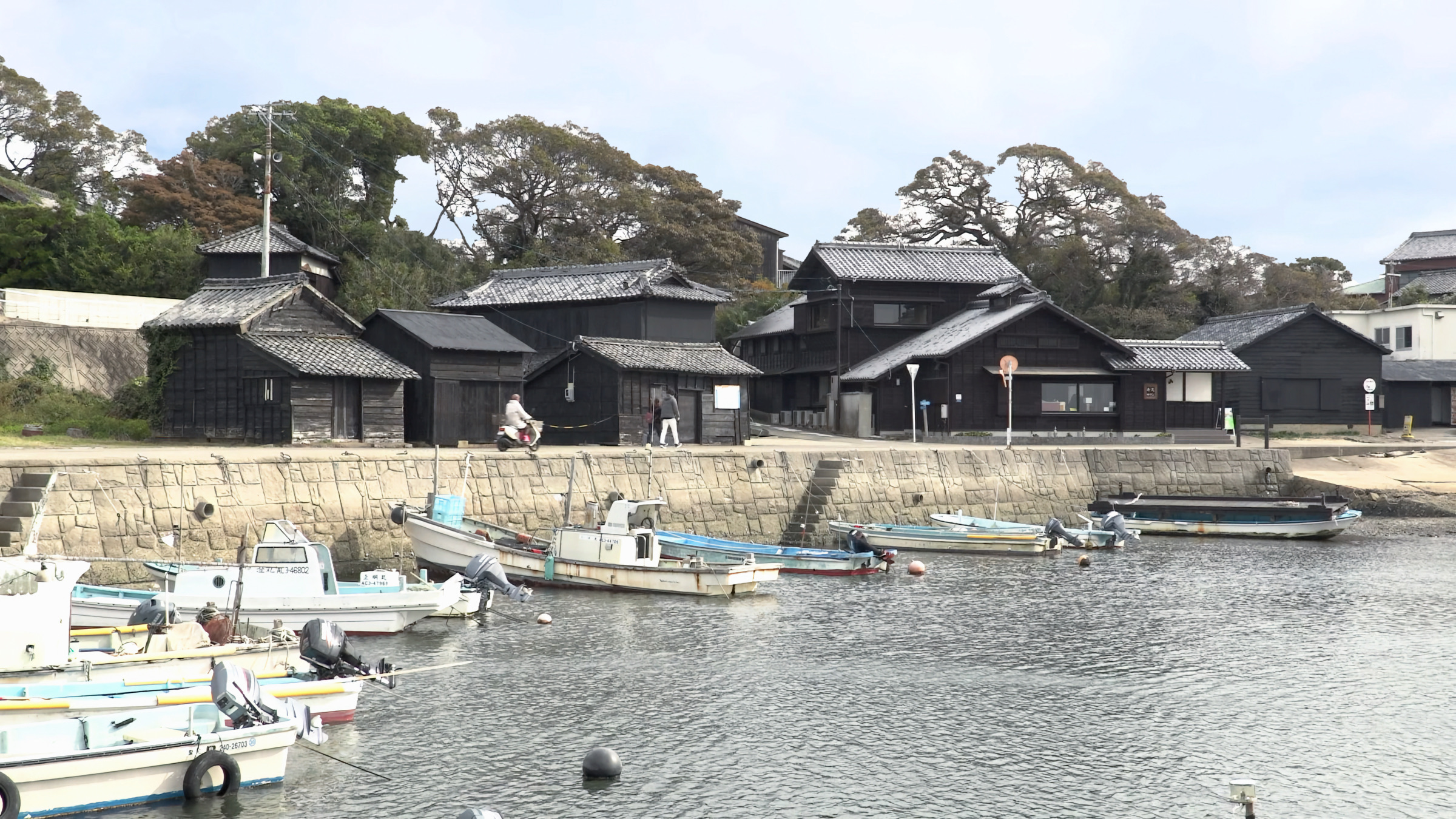 Die historischen Häuser auf Sakushima.