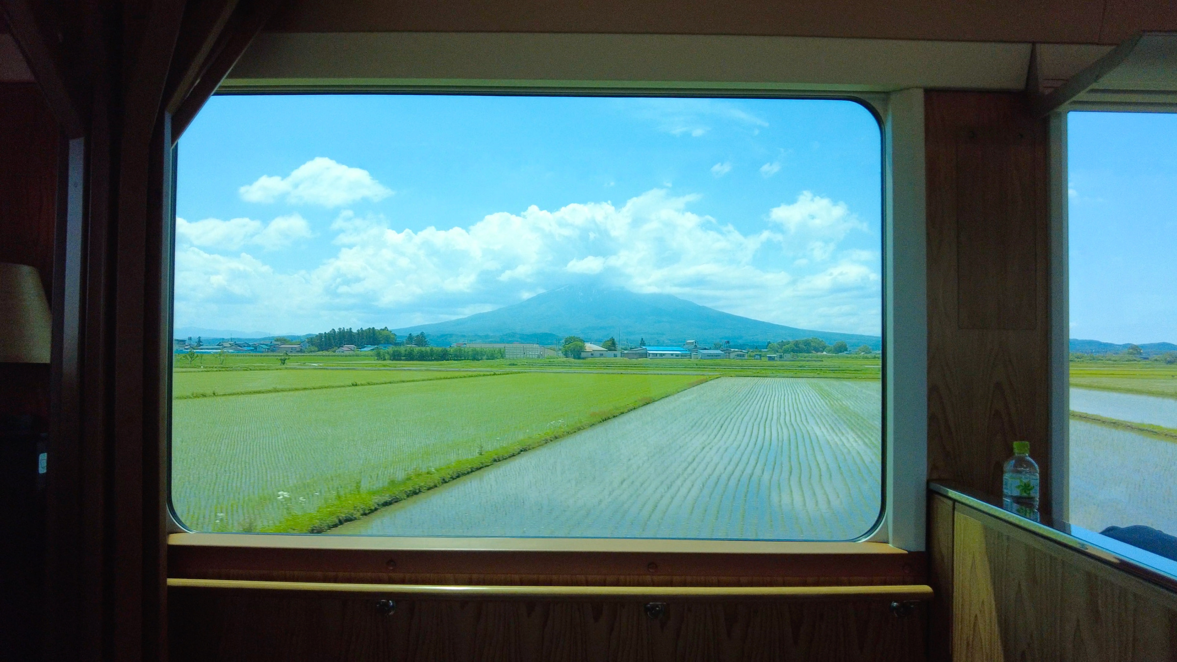 Blick auf den Mount Iwaki bei Hirosaki.