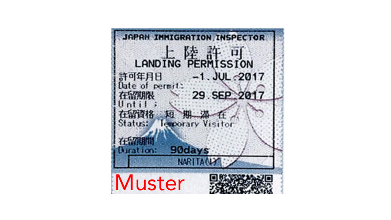 Reisepass Stempel Kissenhülle Siegel Visum Fliegen Flughafen Reise japan Urlaub 
