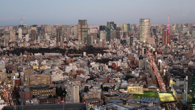 Die Skyline von Tokio
