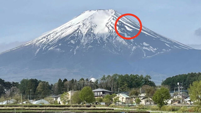 Schneeschmelze auf dem Fuji