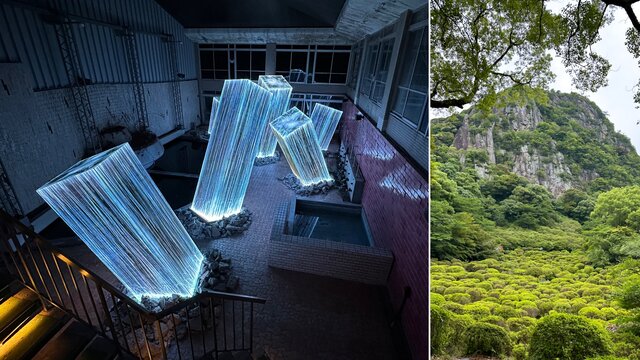 Ein Hotel mit digitaler Kunst und fürstlichem Garten