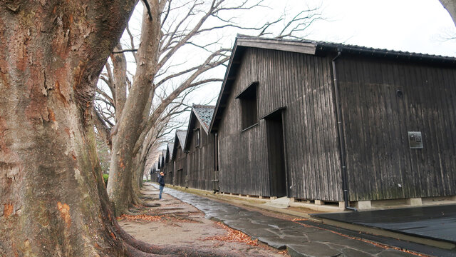 Die historischen Lagerhäuser von Sakata